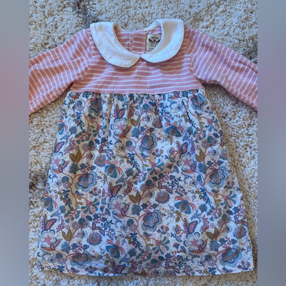 OAKS APPAREL Toddler Girls Paisley Dress